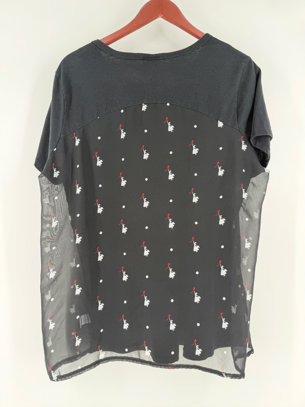 Her Universe Disney Mary Poppins Sheer Back Top 2X Tag **Fits Like A MED/LARGE** - Picture 2 of 10
